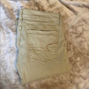 Tan skinny jeggings